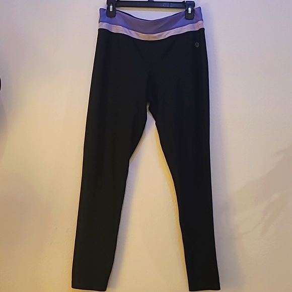 VOGO, L, Black and Purple yoga pants - Picture 1 of 4